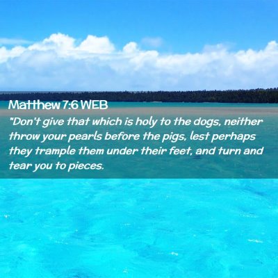 Picture 02 - Matthew 7:6 WEB - 