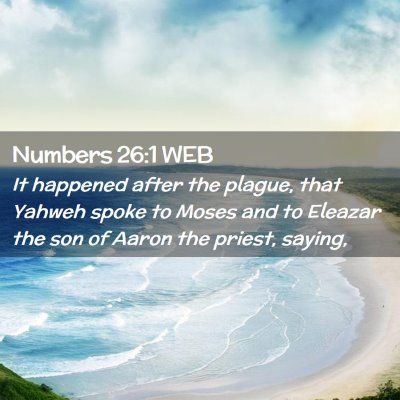 Picture 02 - Numbers 26:1 WEB - It happened after the plague, that Yahweh spoke - Bible Verse Picture