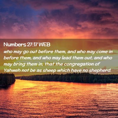 Picture 02 - Numbers 27:17 WEB - who may go out before them, and who may come in - Bible Verse Picture