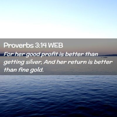 Picture 02 - Proverbs 3:14 WEB - For her good profit is better than getting - Bible Verse Picture