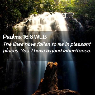 Picture 02 - Psalms 16:6 WEB - The lines have fallen to me in pleasant places. - Bible Verse Picture