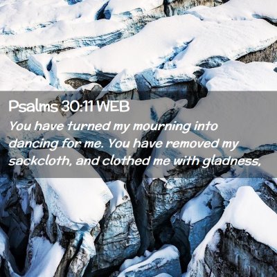 Picture 02 - Psalms 30:11 WEB - You have turned my mourning into dancing for me. - Bible Verse Picture