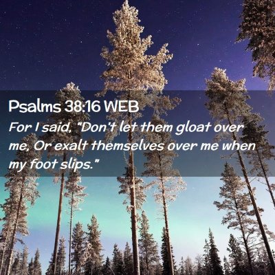 Picture 02 - Psalms 38:16 WEB - For I said, 