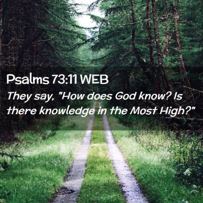 Picture 02 - Psalms 73:11 WEB - They say, 