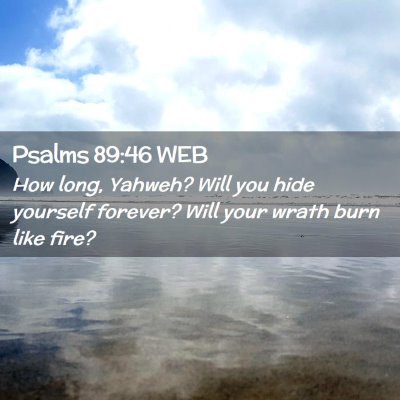 Picture 02 - Psalms 89:46 WEB - How long, Yahweh? Will you hide yourself forever? - Bible Verse Picture
