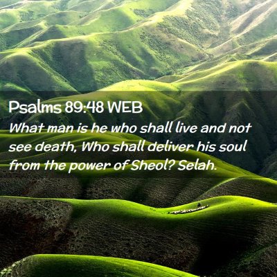 Picture 02 - Psalms 89:48 WEB - What man is he who shall live and not see death, - Bible Verse Picture