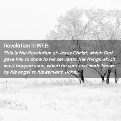 Picture 02 - Revelation 1:1 WEB - This is the Revelation of Jesus Christ, which God - Bible Verse Picture
