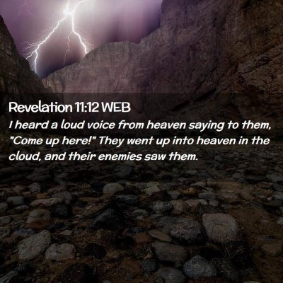 Picture 02 - Revelation 11:12 WEB - I heard a loud voice from heaven saying to them, - Bible Verse Picture