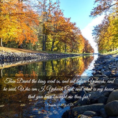 Picture 03 - 1 Chronicles 17:16 WEB - Then David the king went in, and sat before - Bible Verse Picture