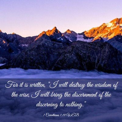 Picture 03 - 1 Corinthians 1:19 WEB - For it is written, 