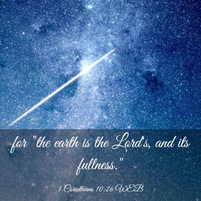 Picture 03 - 1 Corinthians 10:26 WEB - for 