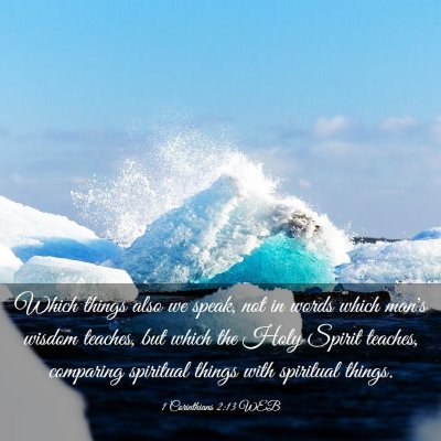 Picture 03 - 1 Corinthians 2:13 WEB - Which things also we speak, not in words which - Bible Verse Picture