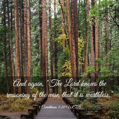 Picture 03 - 1 Corinthians 3:20 WEB - And again, 