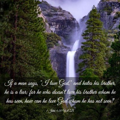 Picture 03 - 1 John 4:20 WEB - If a man says, 