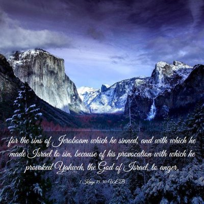 Picture 03 - 1 Kings 15:30 WEB - for the sins of Jeroboam which he sinned, and - Bible Verse Picture