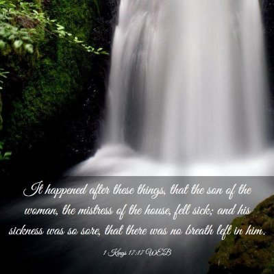 Picture 03 - 1 Kings 17:17 WEB - It happened after these things, that the son of - Bible Verse Picture