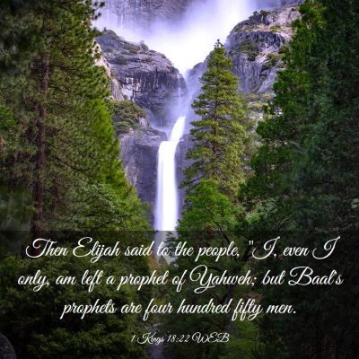 Picture 03 - 1 Kings 18:22 WEB - Then Elijah said to the people, 