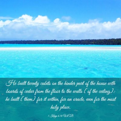 Picture 03 - 1 Kings 6:16 WEB - He built twenty cubits on the hinder part of the - Bible Verse Picture