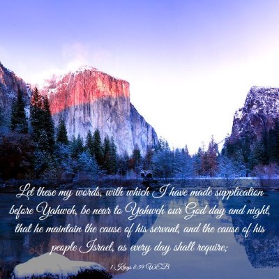 Picture 03 - 1 Kings 8:59 WEB - Let these my words, with which I have made - Bible Verse Picture