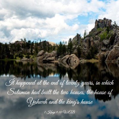 Picture 03 - 1 Kings 9:10 WEB - It happened at the end of twenty years, in which - Bible Verse Picture