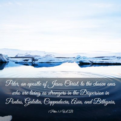 Picture 03 - 1 Peter 1:1 WEB - Peter, an apostle of Jesus Christ, to the chosen - Bible Verse Picture