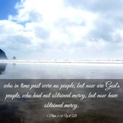 Picture 03 - 1 Peter 2:10 WEB - who in time past were no people, but now are - Bible Verse Picture