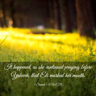 Picture 03 - 1 Samuel 1:12 WEB - It happened, as she continued praying before - Bible Verse Picture