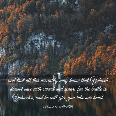 Picture 03 - 1 Samuel 17:47 WEB - and that all this assembly may know that Yahweh - Bible Verse Picture