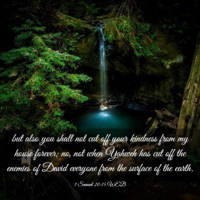 Picture 03 - 1 Samuel 20:15 WEB - but also you shall not cut off your kindness from - Bible Verse Picture