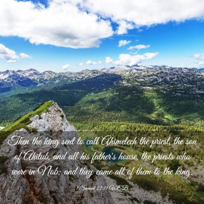 Picture 03 - 1 Samuel 22:11 WEB - Then the king sent to call Ahimelech the priest, - Bible Verse Picture
