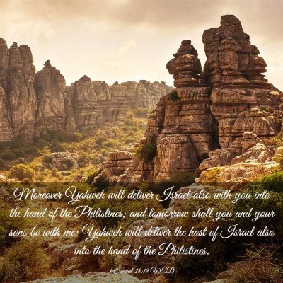 Picture 03 - 1 Samuel 28:19 WEB - Moreover Yahweh will deliver Israel also with you - Bible Verse Picture