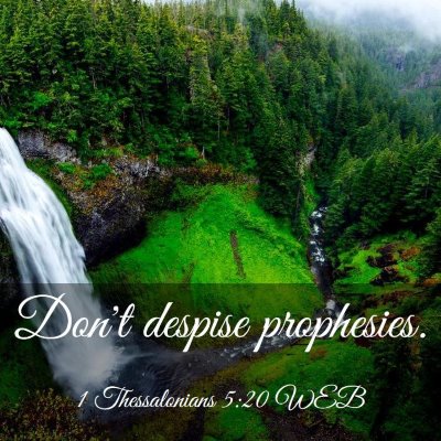 Picture 03 - 1 Thessalonians 5:20 WEB - Don't despise - Bible Verse Picture