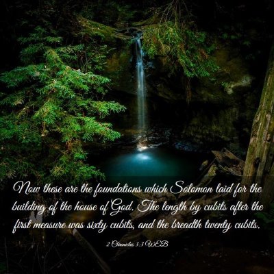Picture 03 - 2 Chronicles 3:3 WEB - Now these are the foundations which Solomon laid - Bible Verse Picture