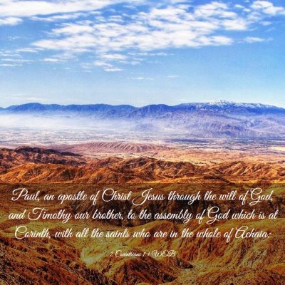 Picture 03 - 2 Corinthians 1:1 WEB - Paul, an apostle of Christ Jesus through the will - Bible Verse Picture