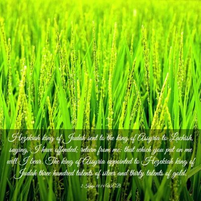 Picture 03 - 2 Kings 18:14 WEB - Hezekiah king of Judah sent to the king of - Bible Verse Picture