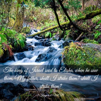 Picture 03 - 2 Kings 6:21 WEB - The king of Israel said to Elisha, when he saw - Bible Verse Picture