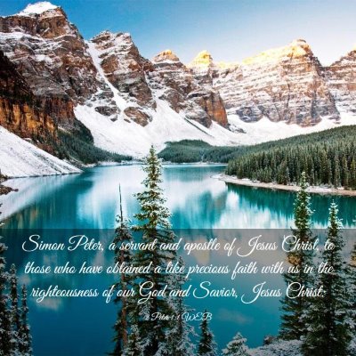 Picture 03 - 2 Peter 1:1 WEB - Simon Peter, a servant and apostle of Jesus - Bible Verse Picture
