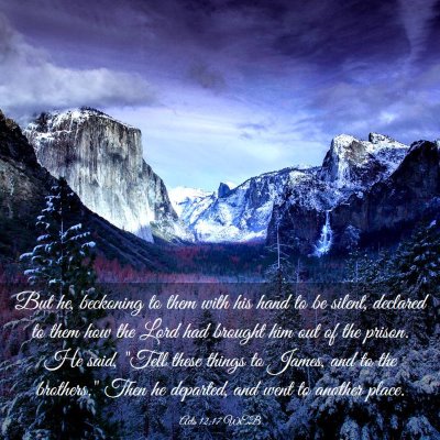 Picture 03 - Acts 12:17 WEB - But he, beckoning to them with his hand to be - Bible Verse Picture