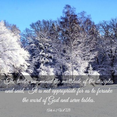 Picture 03 - Acts 6:2 WEB - The twelve summoned the multitude of the - Bible Verse Picture
