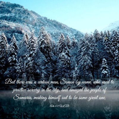 Picture 03 - Acts 8:9 WEB - But there was a certain man, Simon by name, who - Bible Verse Picture