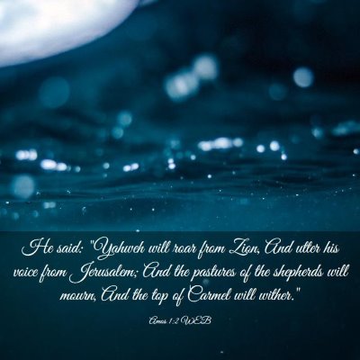 Picture 03 - Amos 1:2 WEB - He said: 