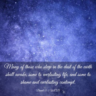 Picture 03 - Daniel 12:2 WEB - Many of those who sleep in the dust of the earth - Bible Verse Picture