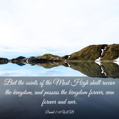 Picture 03 - Daniel 7:18 WEB - But the saints of the Most High shall receive the - Bible Verse Picture