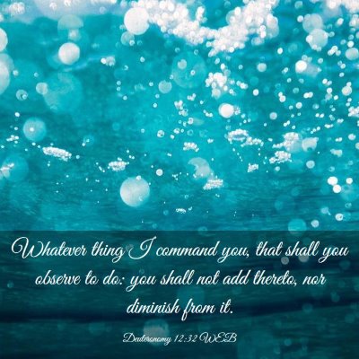 Picture 03 - Deuteronomy 12:32 WEB - Whatever thing I command you, that shall you - Bible Verse Picture