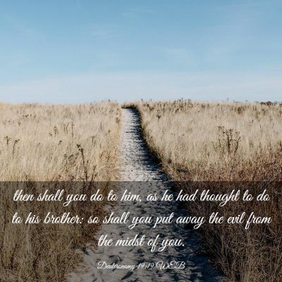 Picture 03 - Deuteronomy 19:19 WEB - then shall you do to him, as he had thought to do - Bible Verse Picture