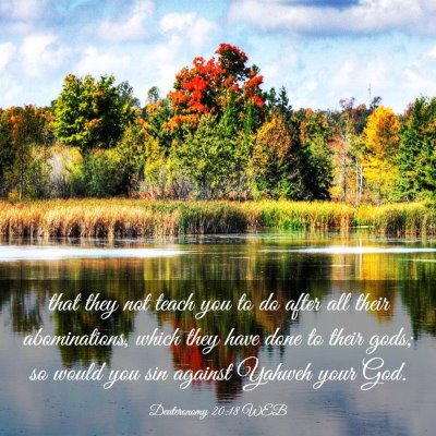 Picture 03 - Deuteronomy 20:18 WEB - that they not teach you to do after all their - Bible Verse Picture