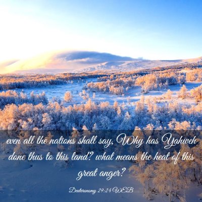 Picture 03 - Deuteronomy 29:24 WEB - even all the nations shall say, Why has Yahweh - Bible Verse Picture