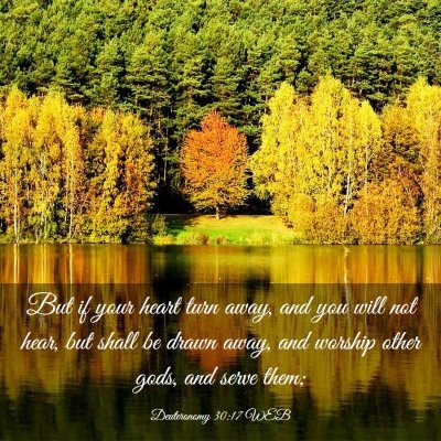 Picture 03 - Deuteronomy 30:17 WEB - But if your heart turn away, and you will not - Bible Verse Picture