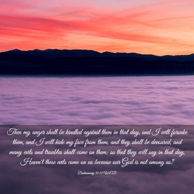 Picture 03 - Deuteronomy 31:17 WEB - Then my anger shall be kindled against them in - Bible Verse Picture