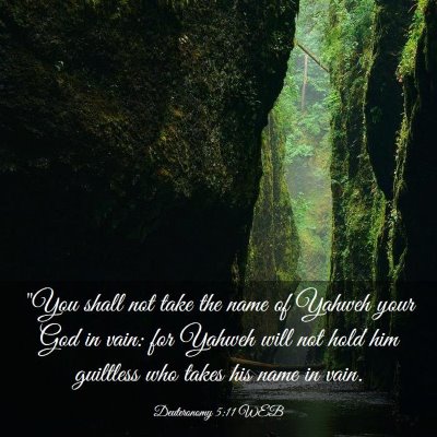 Picture 03 - Deuteronomy 5:11 WEB - 